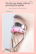 🧴 Natural Curling Eyelash Curler With Comb