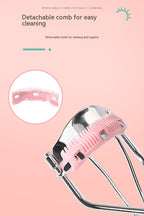 🧴 Natural Curling Eyelash Curler With Comb