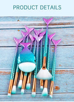 11PCS Mermaid Makeup Brush Set
