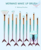 11PCS Mermaid Makeup Brush Set